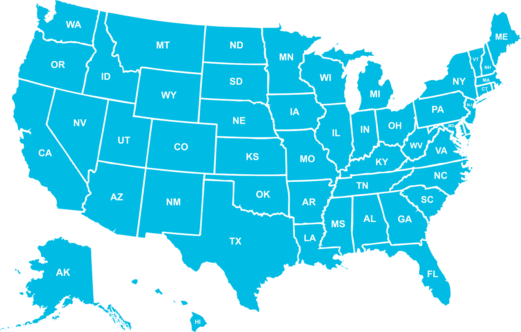 USA map